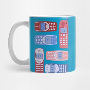 Retro Cellphones Mug